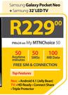 Samsung Galaxy Pocket Neo+Samsung 32" LED TV-On My MTN Choice 50