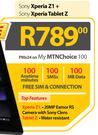 Sony Xperia Z1 + Sony Xperia Tablet Z-My MTN Choice 100