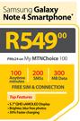 Samsung Galaxy Note 4 Smartphone LTE-On My MTN Choice 100