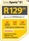 Sony Xperia E1-On My MTN Choice 50