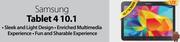 Samsung Tablet 4 10.1-On 500MB Night Express