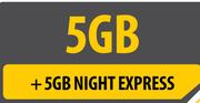 Samsung Galaxy Tab 4 7.0-On 5GB Night Express