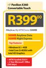 HP Pavilion X360 Convertable Touch-On My MTNChoice 500MB