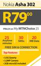 Nokia Asha 302-On MTN Choice 25