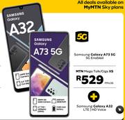 Samsung Galaxy A73 5G Enabled + Samsung Galaxy A32 LTE/HD Voice-On MTN Mega Talk/Gigs XS