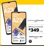 2 x Samsung Galaxy A23 LTE-On MTN Mega Talk/Gigs XS + On My MTN Mega Flex R65