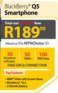 Blackberry Q5 Smartphone LTE-On My MTN Choice 50