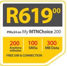 HTC One M8 LTE-On My MTN Choice 200