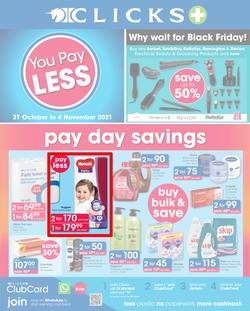 Clicks : You Pay Less (21 October - 04 November 2021), page 1