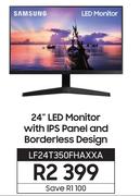 Samsung 24" LED Monitor With IPS Panel & Borderless Design LF24T350FHAXXA