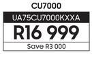 Samsung 75" Crystal UHD TV CU7000 UA75CU7000KXXA