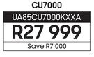 Samsung 85" Crystal UHD TV CU7000 UA85CU7000KXXA