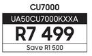 Samsung 50" Crystal UHD TV CU7000 UA50CU7000KXXA