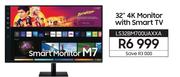 Samsung 32" 4K Monitor With Smart TV LS32BM700UAXXA