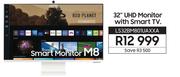 Samsung 32" UHD Monitor With Smart TV LS32BM801UAXXA