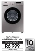 Samsung 9Kg Front Loader With Digital Inverter Motor WW90T3040BS