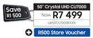 Samsung 50" Crystal UHD CU7000 UA50CU7000KXXA