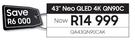 Samsung 43" Neo QLED 4K QN90C QA43QN90CAK