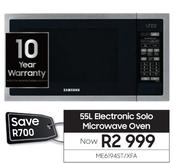 Samsung 55Ltr Electronic Solo Microwave Oven ME6194ST/XFA