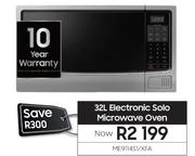 Samsung 32Ltr Electronic Solo Microwave Oven ME9114S1/XFA