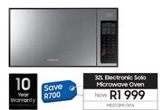 Samsung 32L Electronic Solo Microwave Oven ME0113M1/XFA