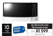 Samsung 32L Electronic Solo Microwave Oven ME9114W1/XFA