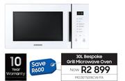 Samsung 30L Bespoke Grill Microwave Oven MG30T5018CW/FA