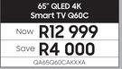Samsung 65" QLED 4K Smart TV Q60C QA65Q60CAKXXA