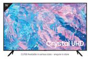 Samsung 75" Crystal UHD 4K Smart TV CU7000 UA75CU7000KXXA