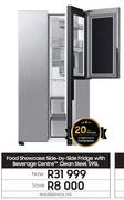 Samsung 595L Food Showcase Side By Side Fridge With Beverage Centre Clean Steel RH69B8940SL/FA