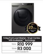 Samsung 9/6Kg Front Load Washer/Dryer Combo With Eco Bubble Technology WD90T654DBN/FA