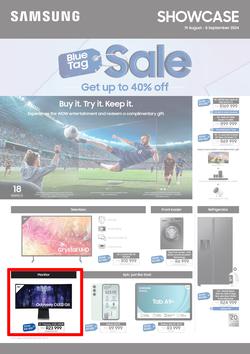 Samsung : Blue Tag Sale (19 August - 08 September 2024), page 1