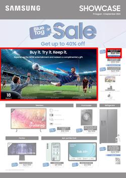 Samsung : Blue Tag Sale (19 August - 08 September 2024), page 1