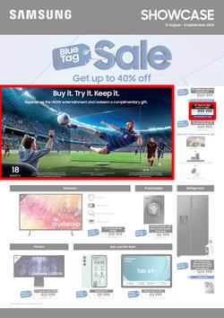 Samsung : Blue Tag Sale (19 August - 08 September 2024), page 1