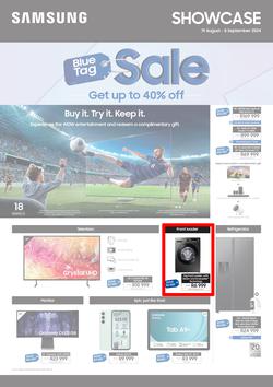 Samsung : Blue Tag Sale (19 August - 08 September 2024), page 1
