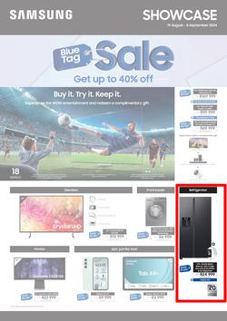 Samsung : Blue Tag Sale (19 August - 08 September 2024), page 1