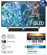 Samsung 65" QLED 4K Tizen OS Smart TV Q60D QA65Q60DAKXXA