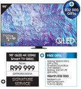 Samsung 98" QLED 4K 120Hz Smart TV Q80X QA98Q80CAKXXA