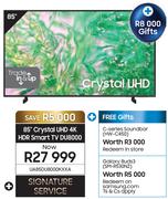 Samsung 85" Crystal UHD 4K HDR Smart TV DU8000