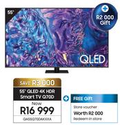 Samsung 55" QLED 4K HDR Smart TV Q70D QA55Q70DAKXXA