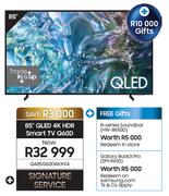 Samsung 85" QLED 4K HDR Smart TV Q60D QA85Q60DAKXXA