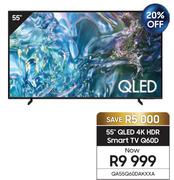 Samsung 55" QLED 4K HDR Smart TV Q60D QA55Q60DAKXXA