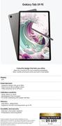 Samsung Galaxy Tab S9 FE Wi-Fi SM-X510