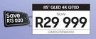 Samsung 85" QLED 4K Q70D QA85Q70DAKXXA Television