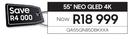 Samsung 55" Neo QLED 4K Television QA55QN85DBKXXA