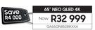 Samsung 65" Neo QLED 4K Television QA65QN85DBKXXA