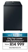 Samsung 27Kg Top Loader With Bubble Storm WA27B8375GV/FA