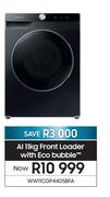 Samsung 11Kg Al Front Loader With Eco Bubble WW11CGP44DSBFA