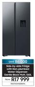 Samsung 560L Side By Side Fridge With Non Plumbed Water Dispenser Gentle Black Matt RS57DG4100B4FA