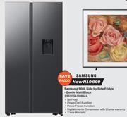 Samsung 560L Side By Side Fridge Gentle Matt Black RS57DG4100B4FA